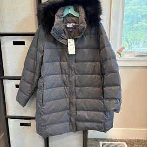 Lands' End Charcoal Outerwear